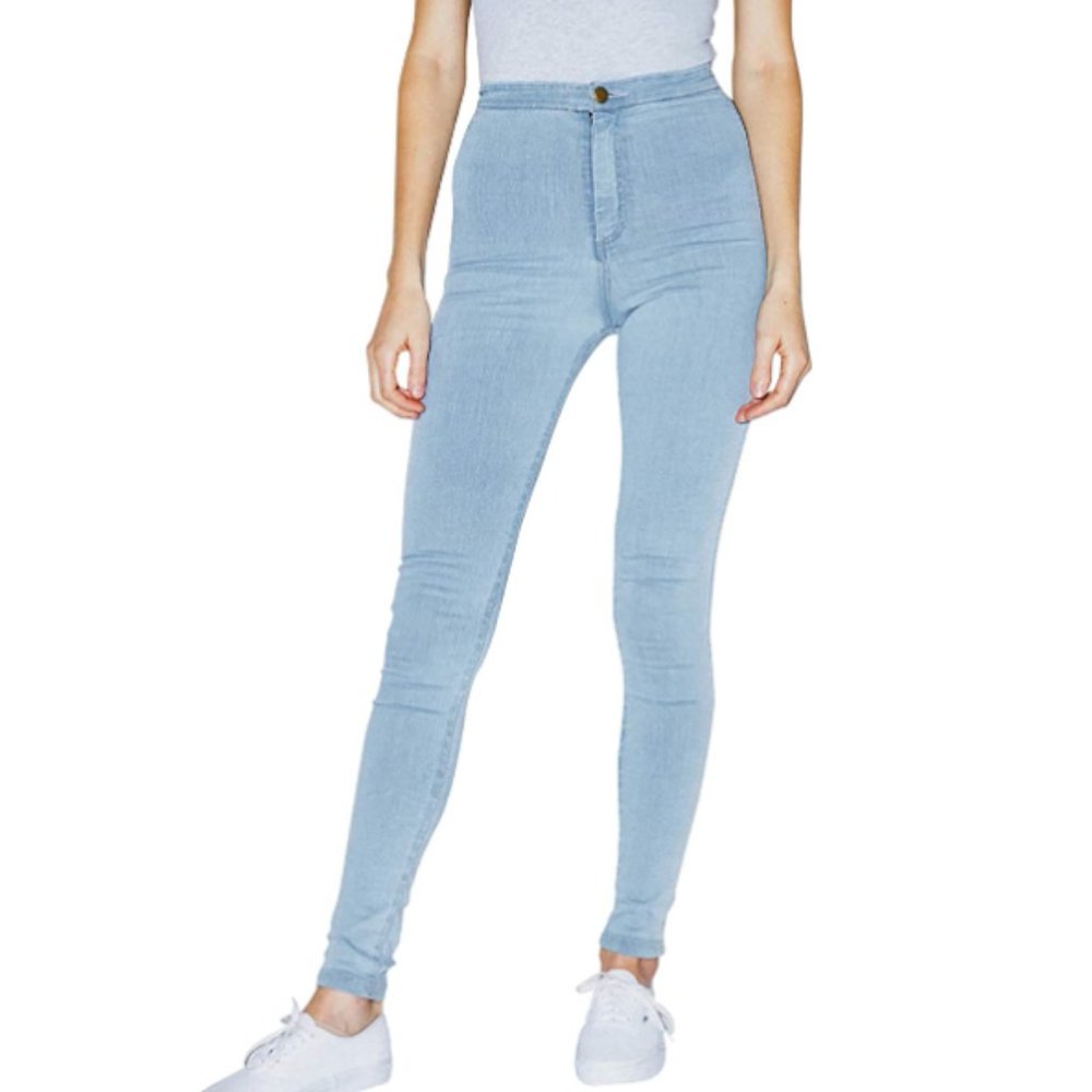 American Apparel The Easy Jean - Set of 3 in Light Wash, Dark Wash, Black Size S - Picture 2 of 14
